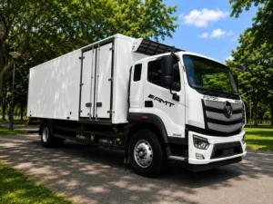 Refrigerated truck with an insulated refrigeration truck body built for Singapore's heat and humidity