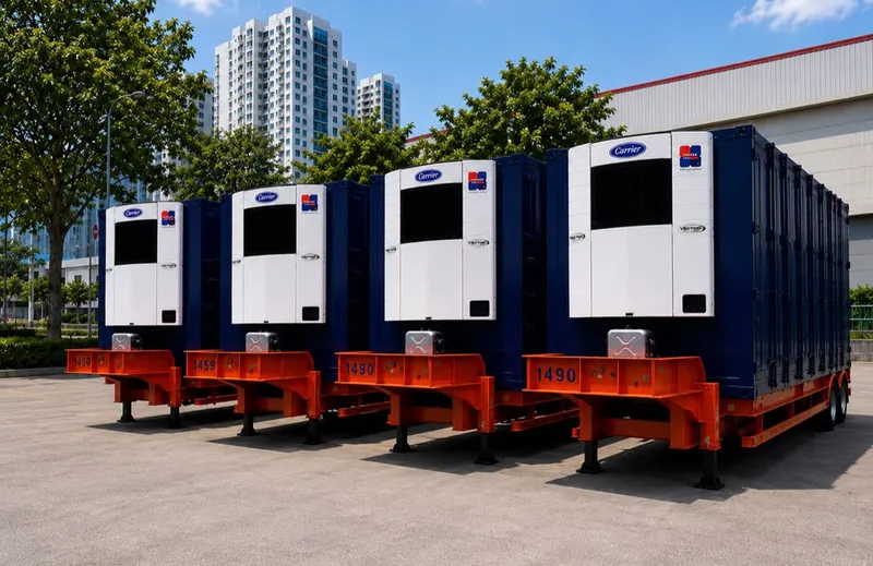 Carrier Vector trailer refrigeration unit, a platform with an eCool variant for electric refrigerated truck and trailer fleets